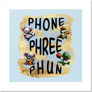 Phone Phree Phun Animal Music Sports Posters and Art